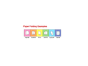 DE-282V Paper Folding Examples